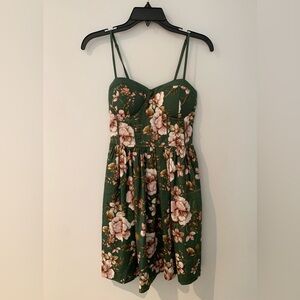Floral Green Dress
